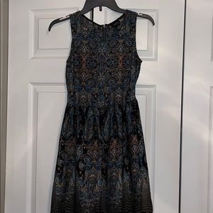 Rue 21- Black Patterned Paisley Dress